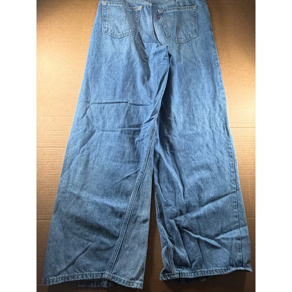Levi's 94 Baggy Wide Leg Jeans Womens 30x31 Blue High Rise Tag W27 Denim